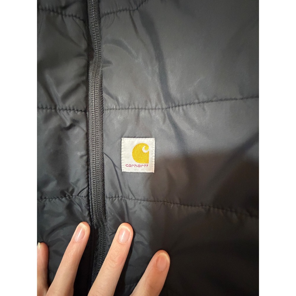 Carhartt Womens Rugged Flex Relaxed Fit Quilted‎ Puffer Vest Black OV5984-W L - Picture 3 of 7